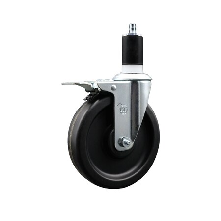 Service Caster 6'' Phenolic Swivel 1-1/2'' Expanding Stem Caster Total Lock Brake SCC-EXTTL20S615-PHS-112